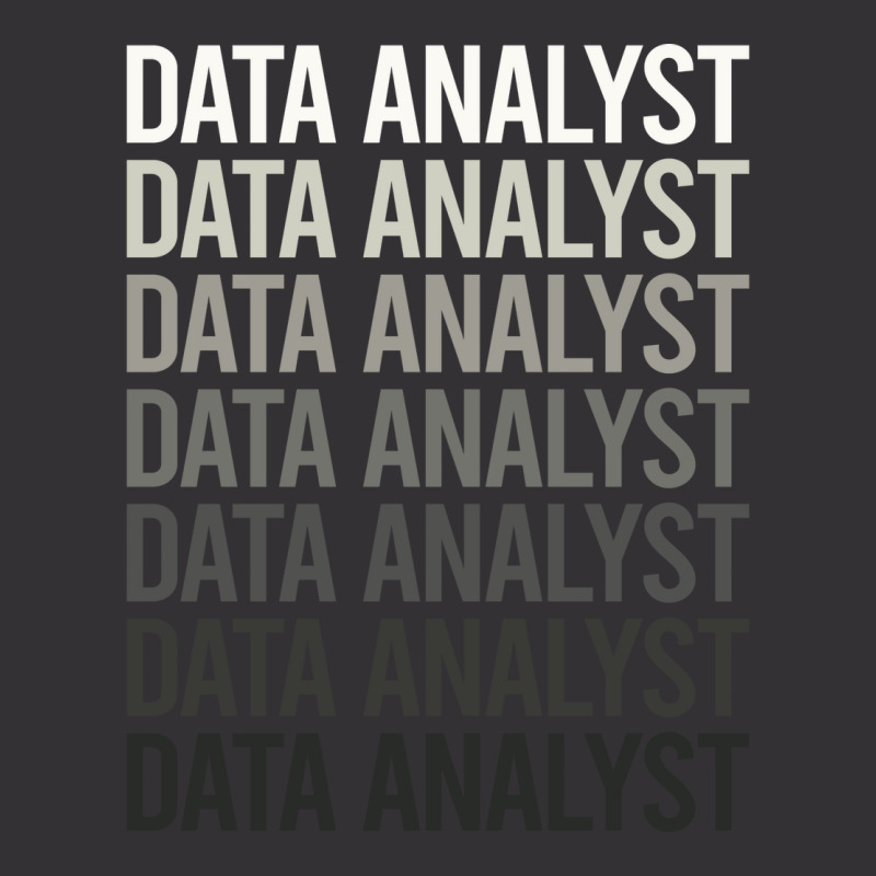 Gray Text Data Analyst Vintage Hoodie | Artistshot