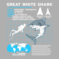 Great White Shark Fact Sheet Nature Ladies Fitted T-shirt | Artistshot