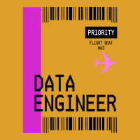 Plane Ticket Pocket Design Data Engineer Retro T-shirt | Artistshot