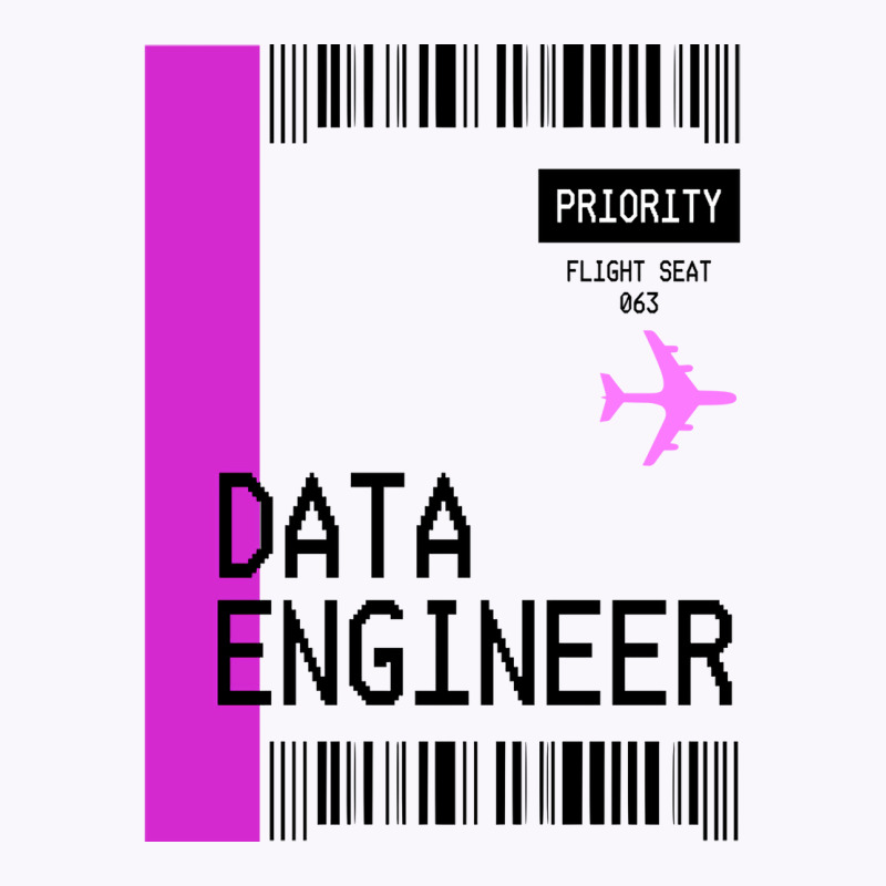 Plane Ticket Pocket Design Data Engineer Retro Tank Top | Artistshot