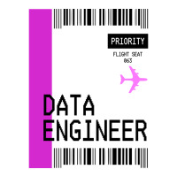 Plane Ticket Pocket Design Data Engineer Retro V-neck Tee | Artistshot