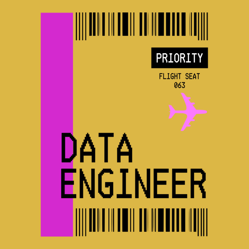 Plane Ticket Pocket Design Data Engineer Retro Classic T-shirt | Artistshot