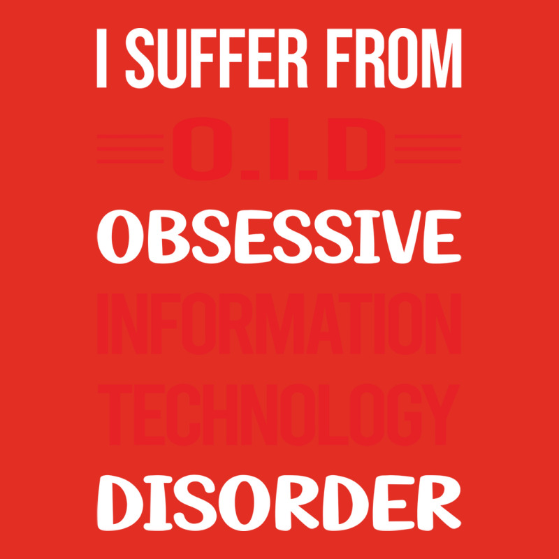 Funny Obsessive 01 Information Technology Red Graphic T-shirt | Artistshot