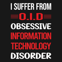 Funny Obsessive 01 Information Technology Red Flannel Shirt | Artistshot