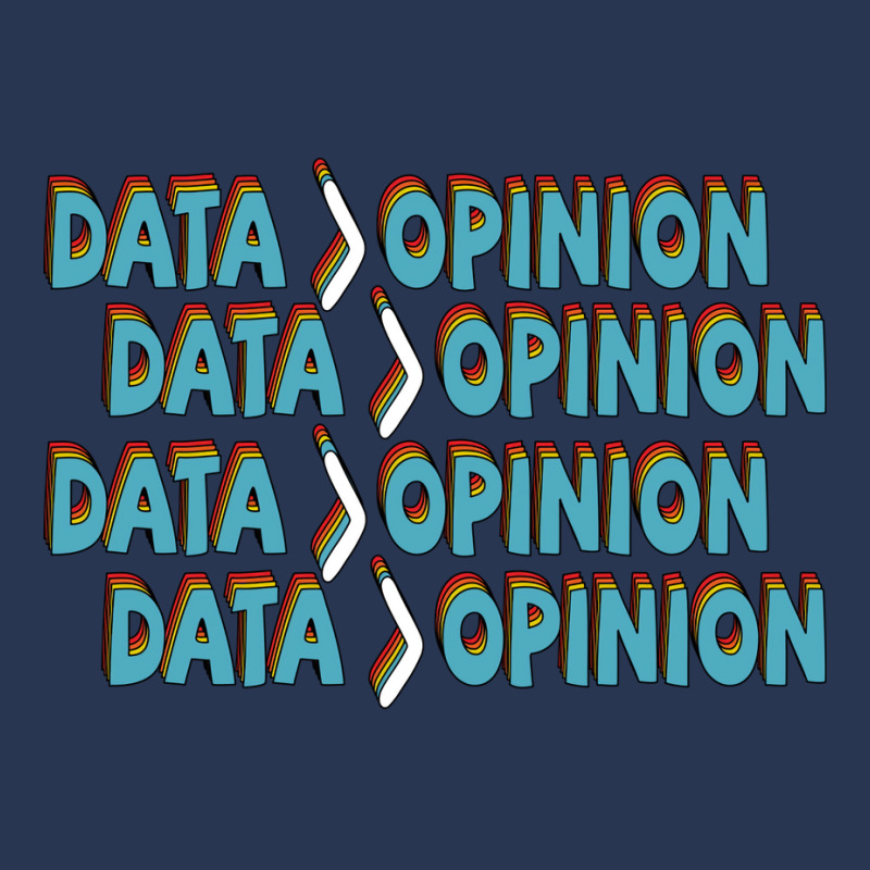 Data Is Greater Than Opinion Data Science Statisti Men Denim Jacket | Artistshot