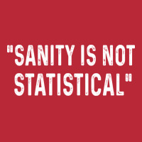 Sanity Is Not Statistical Girl Women's V-neck T-shirt | Artistshot