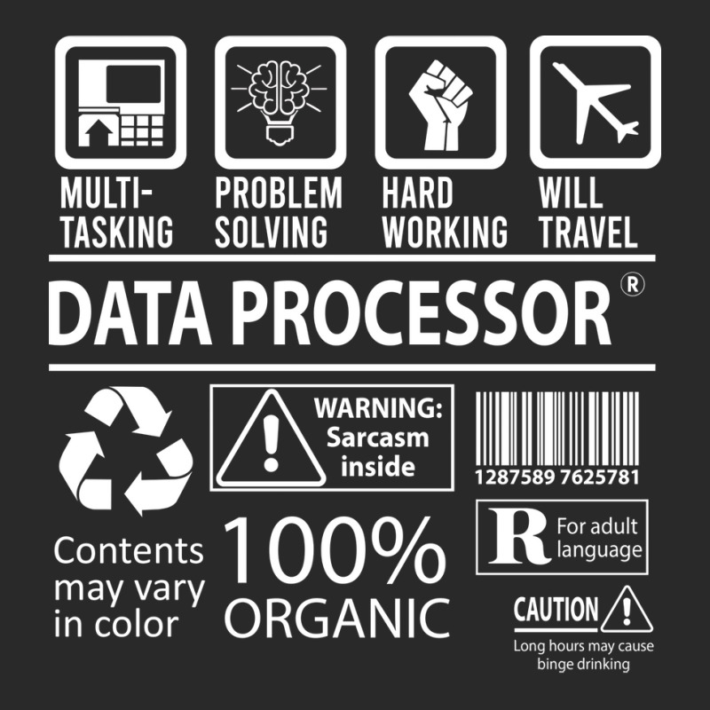 Data Processor T  Multitasking Certified Job Gift Printed hat by miazyroover4 | Artistshot