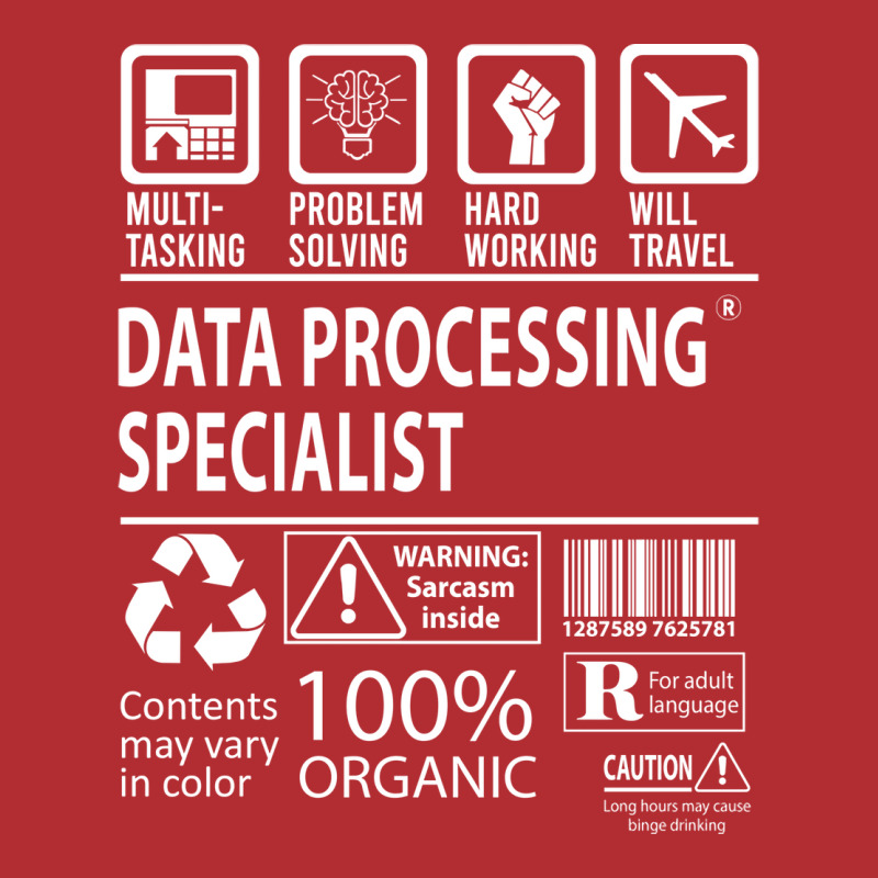 Data Processing Specialist T  Multitasking Certifi Ladies Fitted T-Shirt by mykooantoneb | Artistshot