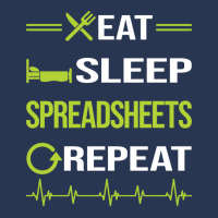 Funny Eat Sleep Repeat Spreadsheet Spreadsheets Qu Men Denim Jacket | Artistshot