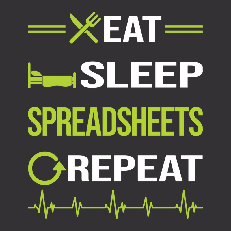 Funny Eat Sleep Repeat Spreadsheet Spreadsheets Qu Vintage Short | Artistshot