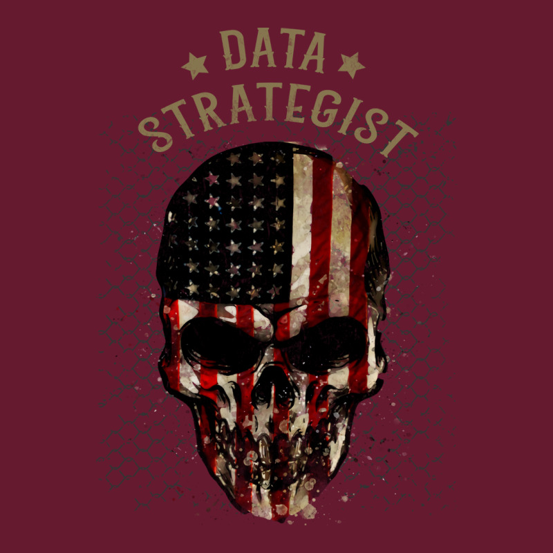 Data Strategist Watercolor Skull In American Flag Classic T-shirt | Artistshot