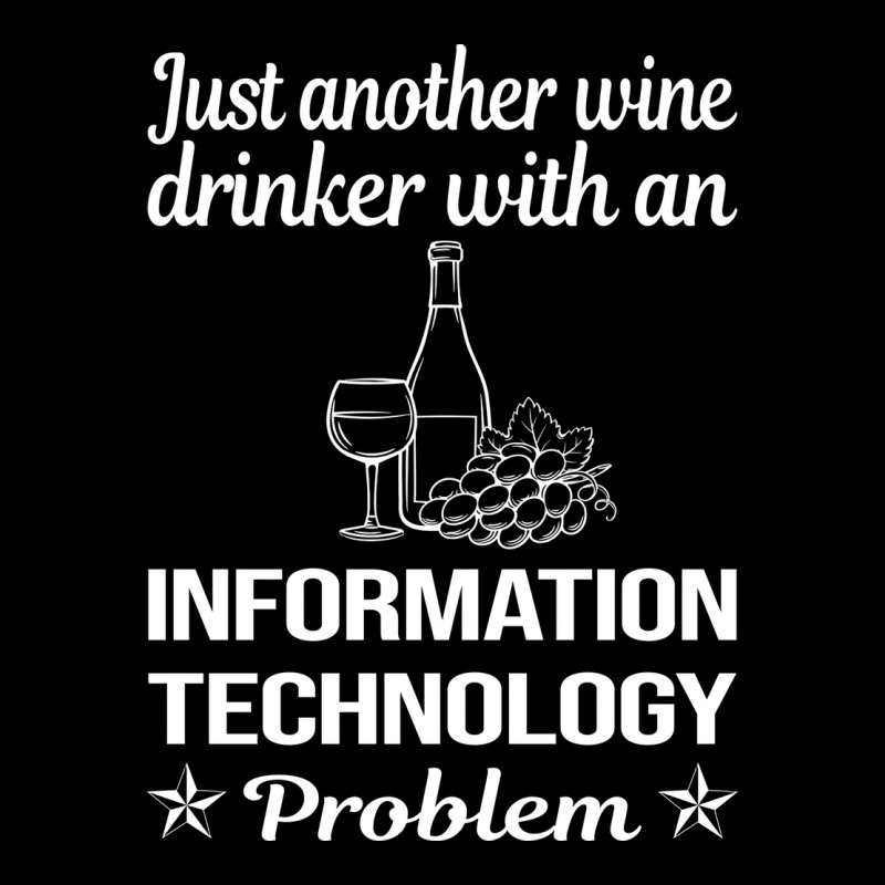 Funny Wine Drinker Information Technology Aestheti Adjustable Cap | Artistshot