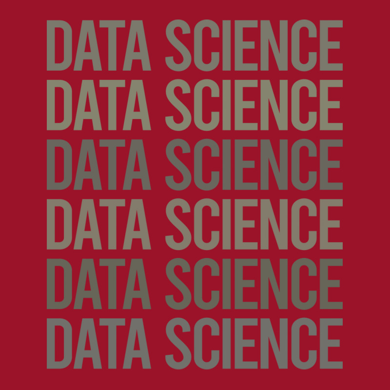 Gray Text Art Data Science Red Drawstring Bags | Artistshot