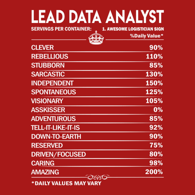 Lead Data Analyst T  Lead Data Analyst Factors Dai Unisex Jogger | Artistshot