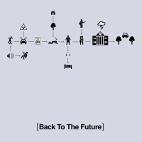 Back To The Future Pictogram Story Fleece Short | Artistshot