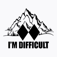 Im Difficult Skiing T-shirt | Artistshot