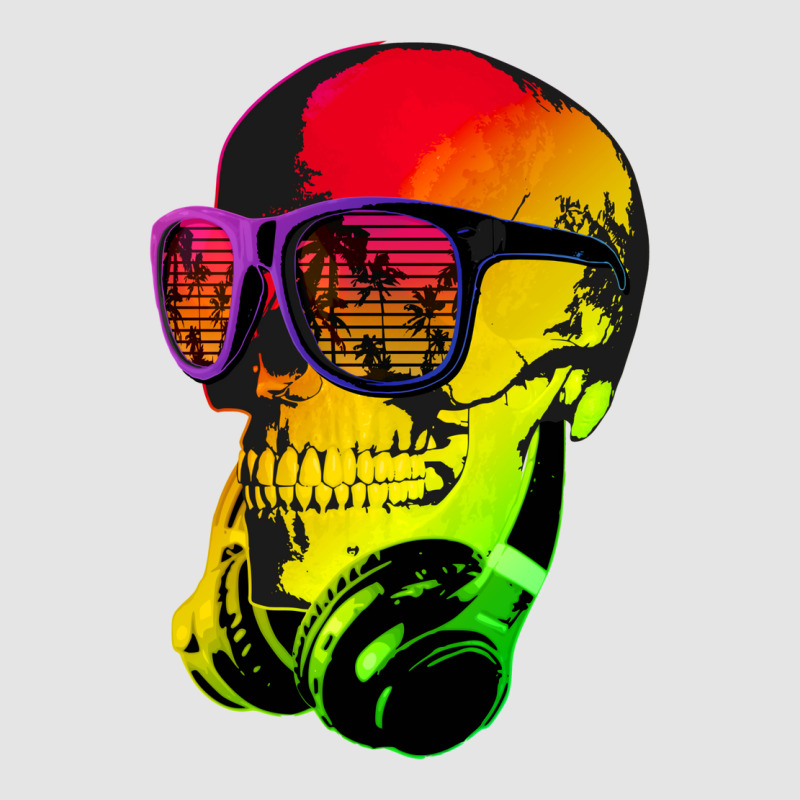 Music Skull   Cool Funny Headphones Dj 1 Exclusive T-shirt by delhayeidai | Artistshot