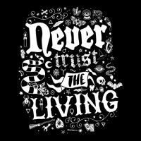 Never Trust The Living   Goth   Vintage Distressed V-neck Tee | Artistshot