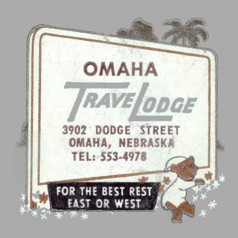 Omaha Travel Lodge        Retro Mid Century Aesthe T-Shirt by zaheretippanp | Artistshot