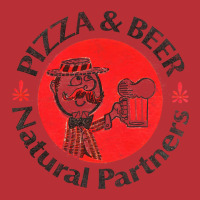 Pizza & Beer   Vintage Faded Look Design T-shirt | Artistshot