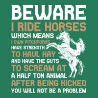 Beware I Ride Horses Funny Horse Gift Hippie T-shirt | Artistshot