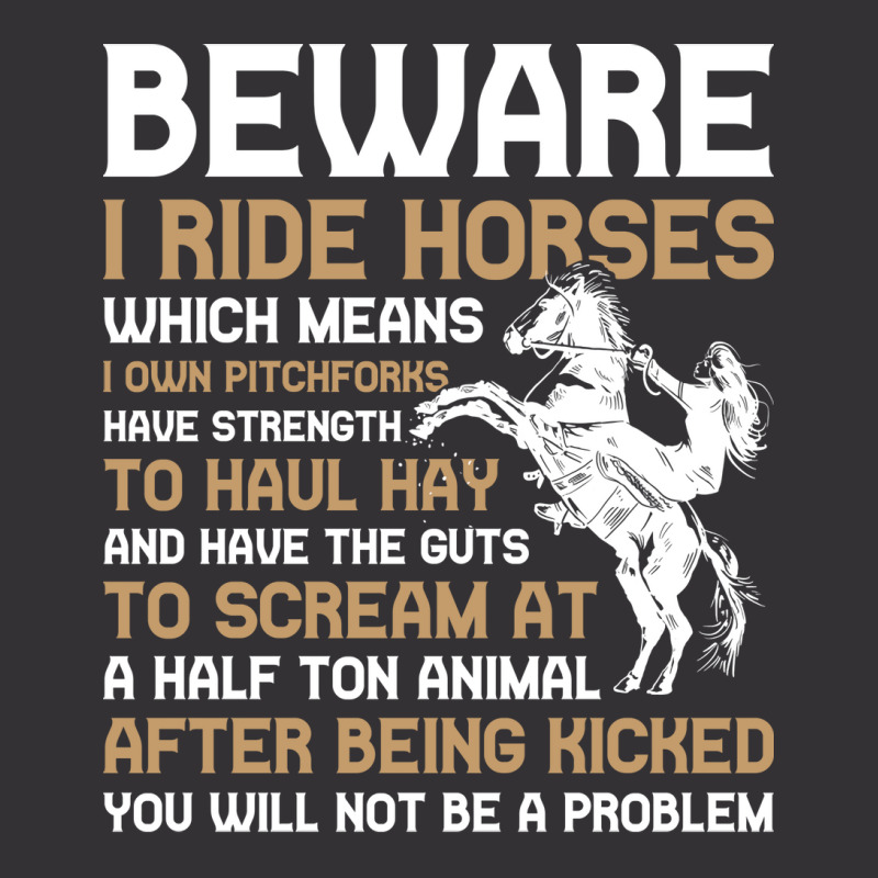 Beware I Ride Horses Funny Horse Gift Hippie Vintage Short by ravadadanine2 | Artistshot