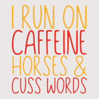 I Run On Caffeine Horses Cuss Words Gift Stars Pocket T-shirt | Artistshot