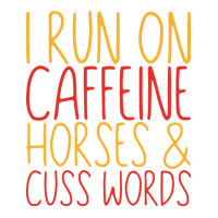 I Run On Caffeine Horses Cuss Words Gift Stars V-neck Tee | Artistshot