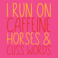 I Run On Caffeine Horses Cuss Words Gift Stars Crewneck Sweatshirt | Artistshot