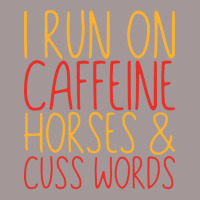 I Run On Caffeine Horses Cuss Words Gift Stars Vintage Short | Artistshot