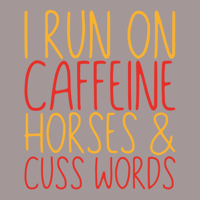 I Run On Caffeine Horses Cuss Words Gift Stars Vintage Short by ravadadanine2 | Artistshot