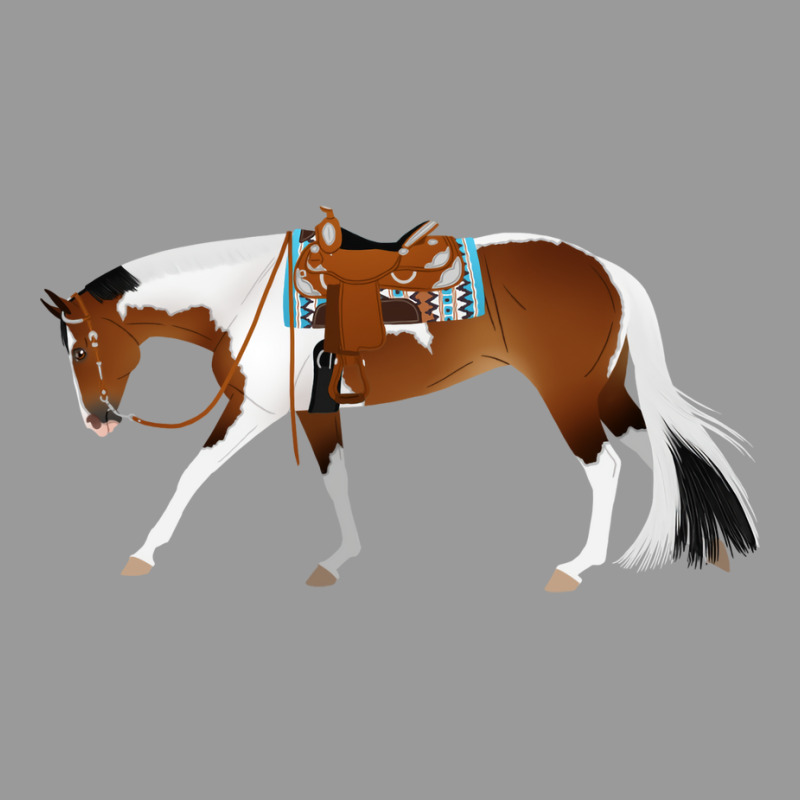 Tobiano Western Pleasure Horse Equine Rampaige Cut Graphic T-shirt by mnoodincicr | Artistshot