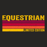 Equestrian 80s Retro Vintage Limited Edition Natur Ladies Fitted T-shirt | Artistshot