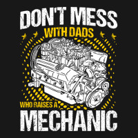 Dads Who Raises A Mechanic Mechanic Dad Vintage Flannel Shirt | Artistshot