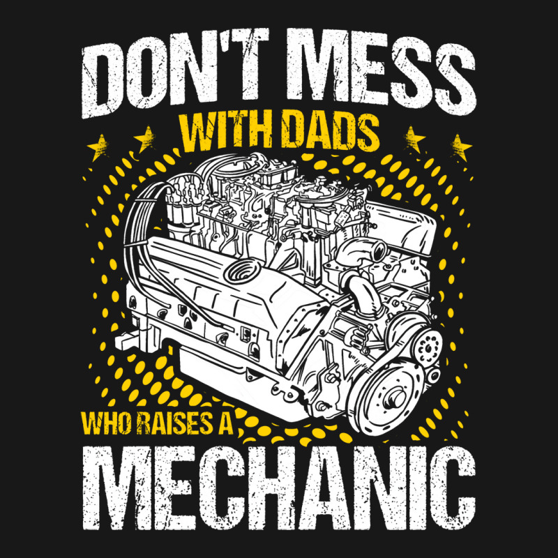 Dads Who Raises A Mechanic Mechanic Dad Vintage Flannel Shirt | Artistshot