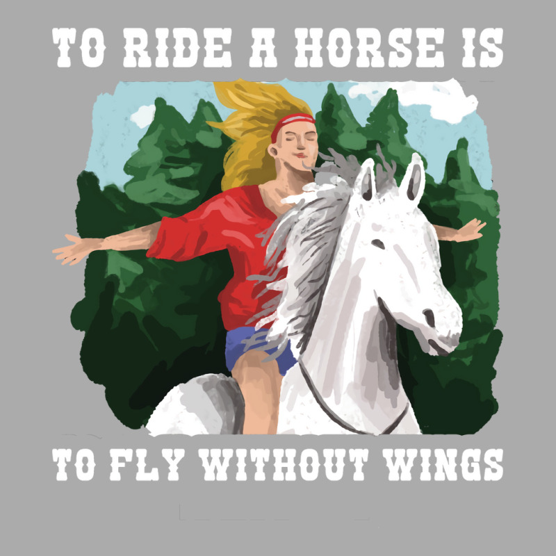 To Ride A Horse Funny Horse Gift Blue T-Shirt by seakolaasseh | Artistshot