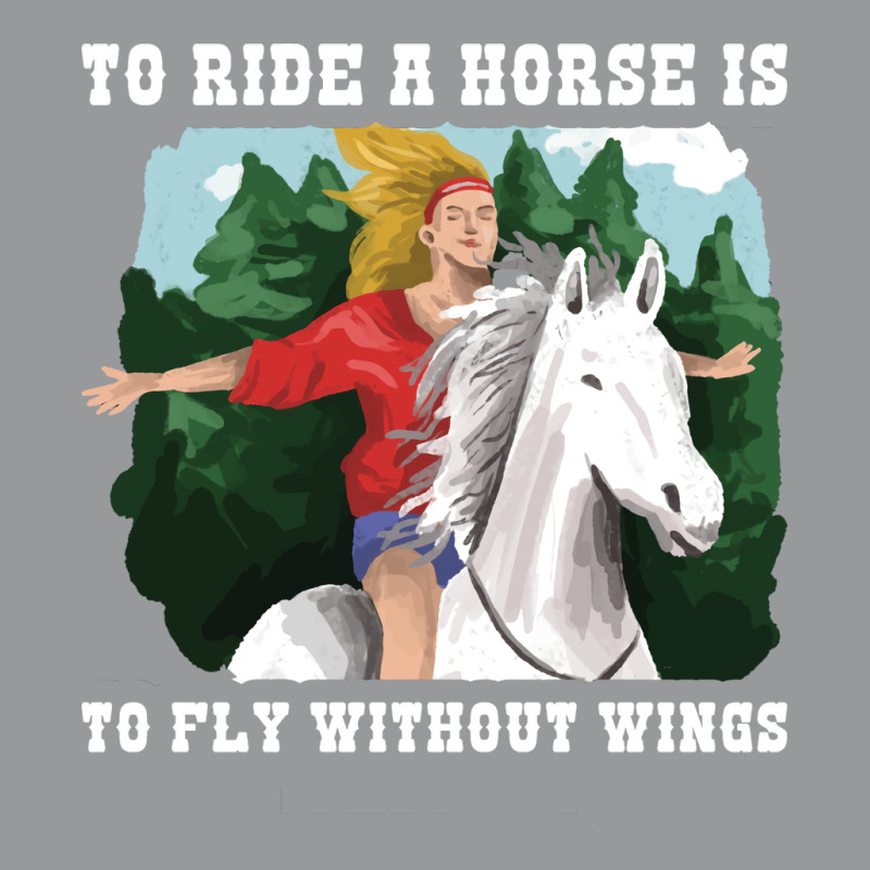 To Ride A Horse Funny Horse Gift Blue Crewneck Sweatshirt by seakolaasseh | Artistshot