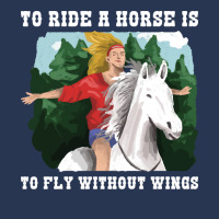 To Ride A Horse Funny Horse Gift Blue Men Denim Jacket | Artistshot