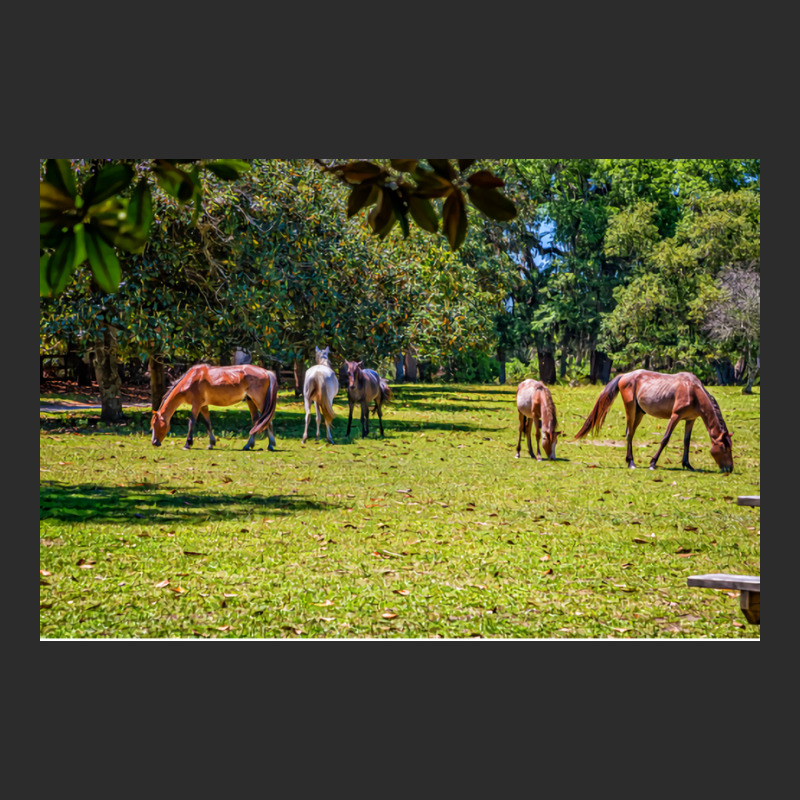 Wild Horses At Cumberland Island National Seashore Exclusive T-shirt by seakolaasseh | Artistshot