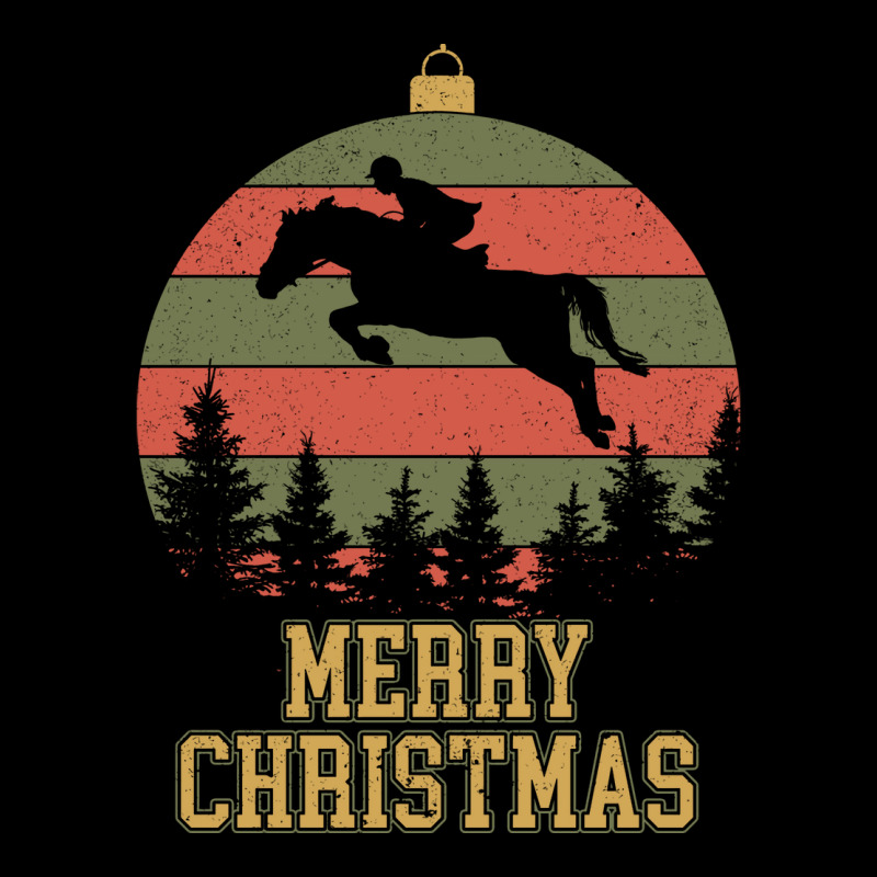 Merry Christmas Dressage Equestrian Xmas Tree Yell Men's Long Sleeve Pajama Set | Artistshot