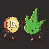 Bitcoin And Cannabis Humor Racerback Tank | Artistshot