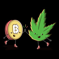 Bitcoin And Cannabis Humor Legging | Artistshot