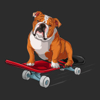 English Bulldog English Bulldog On A Skateboard Exclusive T-shirt | Artistshot