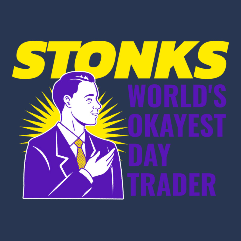 Stonks Worlds Okayest Day Trader Quote Ladies Denim Jacket by cachubfavaxs | Artistshot