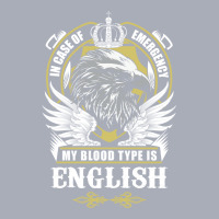 English Name T  In Case Of Emergency My Blood Type Tank Dress | Artistshot