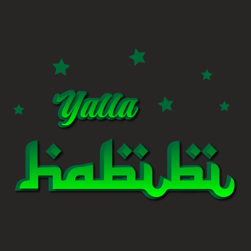 Yalla Habibi Green Light Ladies Fitted T-Shirt by Zie Projects | Artistshot