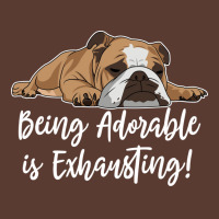 English Bulldog Being Adorable Is Exhausting 80s Adjustable Cap | Artistshot