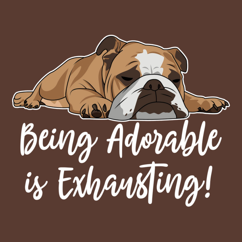 English Bulldog Being Adorable Is Exhausting 80s Adjustable Cap by oziledmadjer9 | Artistshot