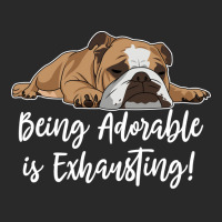 English Bulldog Being Adorable Is Exhausting 80s Printed Hat | Artistshot