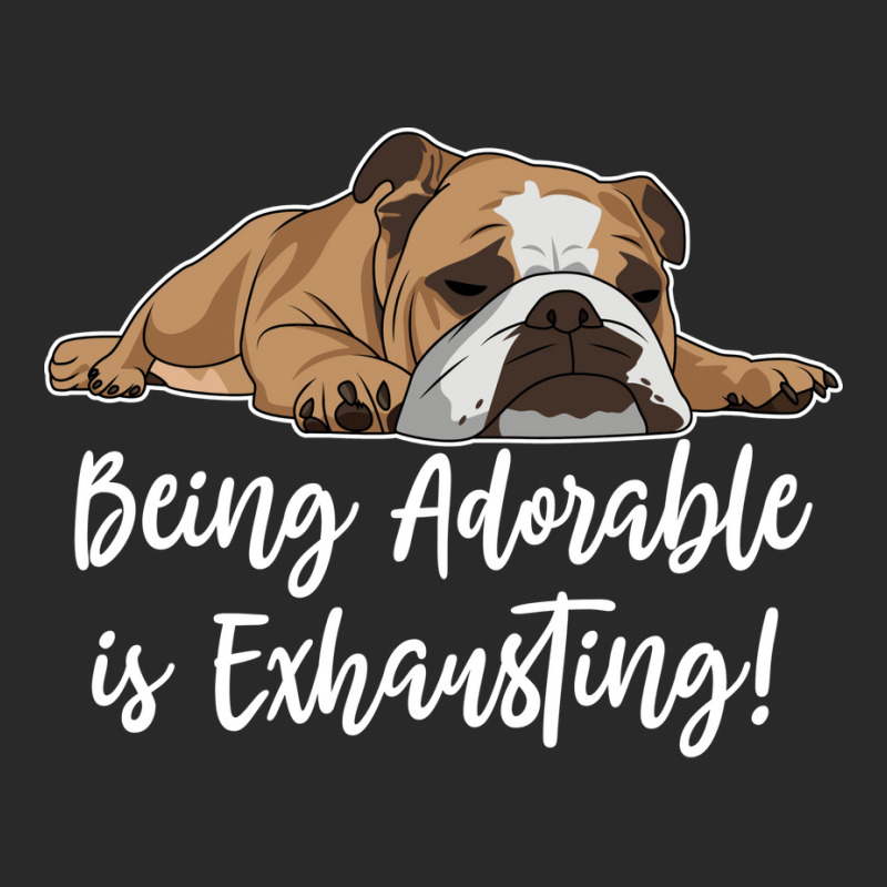 English Bulldog Being Adorable Is Exhausting 80s Printed hat by oziledmadjer9 | Artistshot